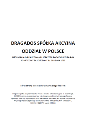 Estrategia fiscal de Dragados Polonia durante el ejecicio 2022