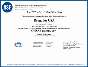 Certificado OHSAS - Dragados-USA