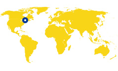 Mapa mundial en donde se reflejan los proyectos realizados